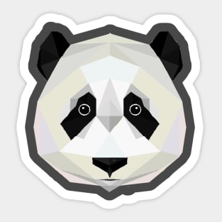 Polygonal Panda Bear Sticker